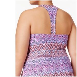 Island Escape Oceania Sporty Racerback Tankini Top